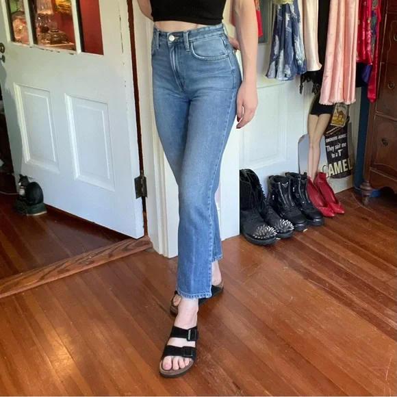 Lee Vintage Modern High Rise Straight Leg Ankle Jeans - Picture 2 of 8